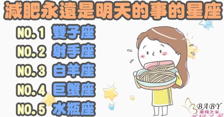 減肥什麼的..明天再說吧！你也是這樣嗎？｜北投之家寶寶星座知識