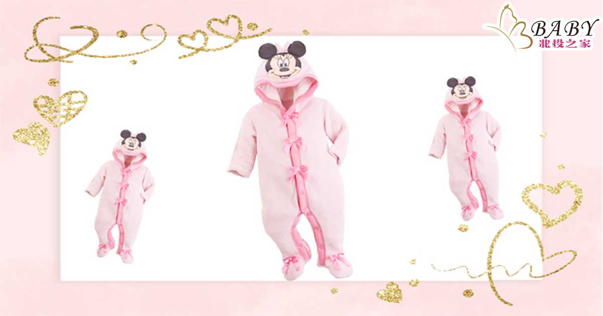 女寶寶專屬造型連身衣，可愛度破表北投之家女寶寶連身衣，滿滿蝴蝶結配夢幻粉紅色的嬰兒兔裝｜寶寶衣服知識