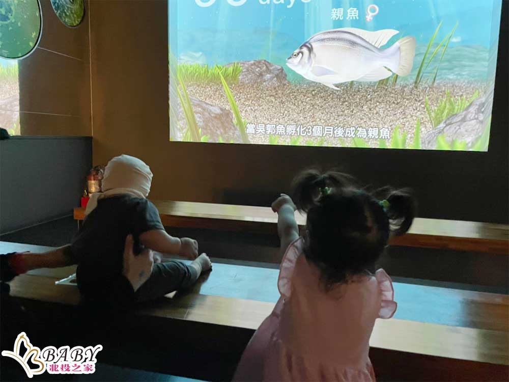 海科館的小電影，以科技投放的方式，讓嬰幼兒也能乖乖看完電影呢!