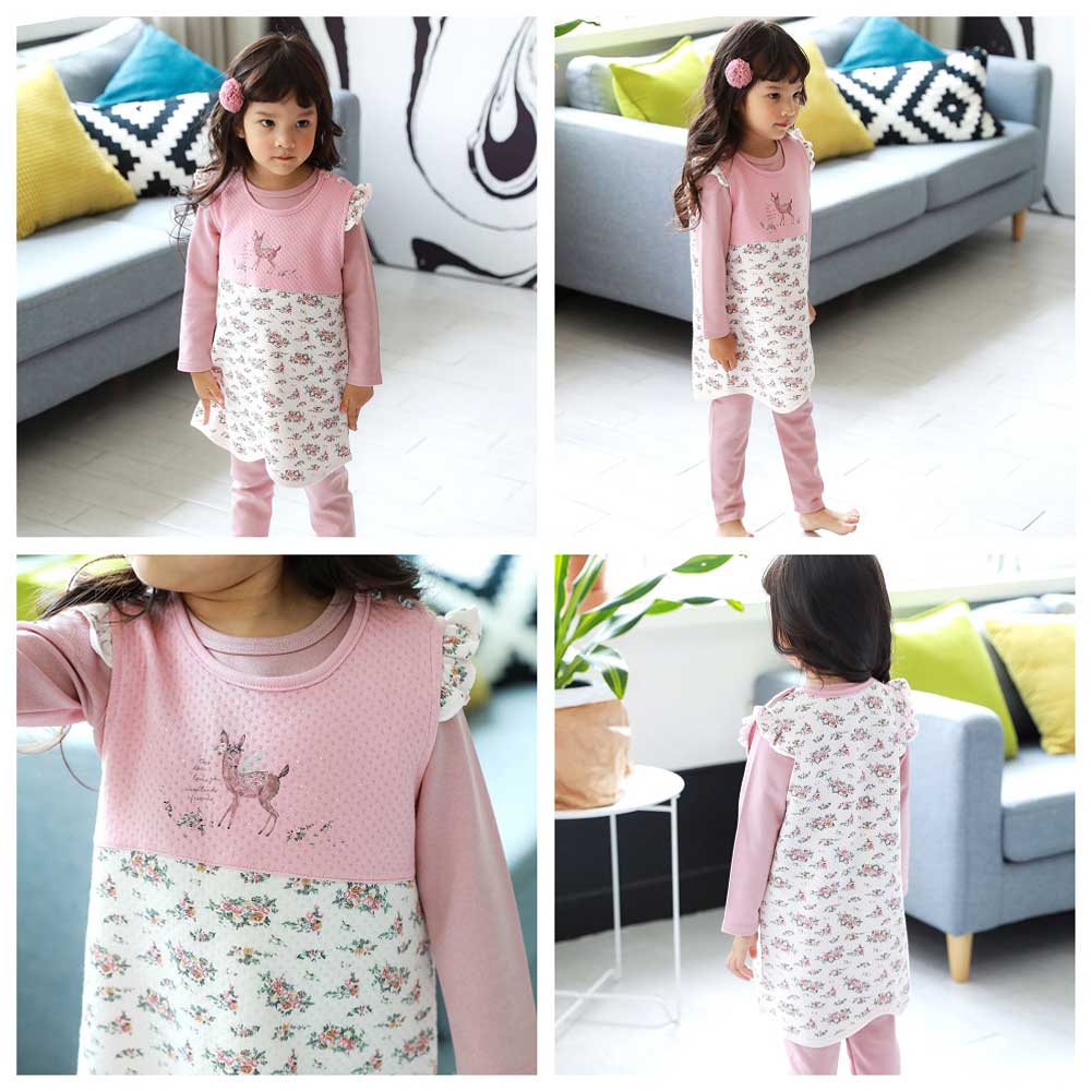 韓國防踢被背心|超萌圖案×柔棉親膚,陪寶貝一夜好眠|北投之家|北投之家 拼接花鹿韓國防踢被背心18F-2288HOTG-北投之家購物網-16