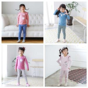 正韓女童家居服 2–5歲｜12款可愛圖案，小公主的每日穿搭任選｜北投之家