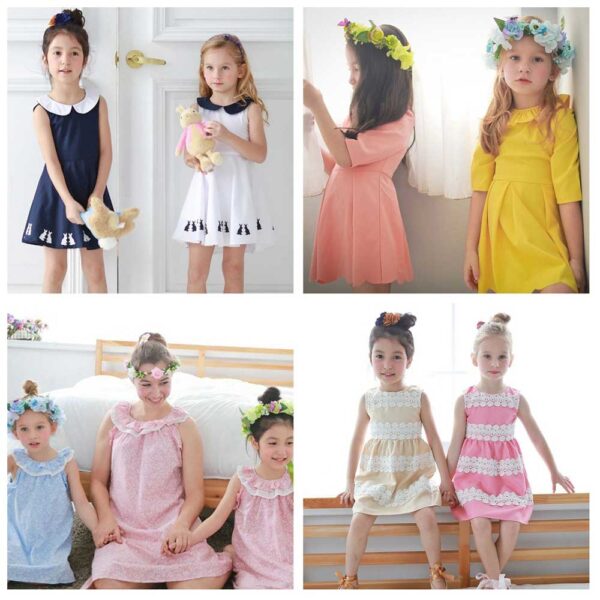 母女親子洋裝雙色款｜13款夢幻設計，穿出親子默契感｜北投之家