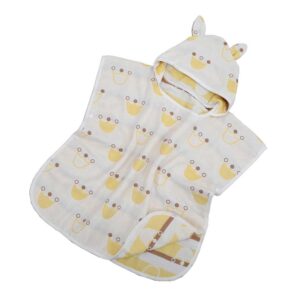 北投之家兒童浴袍｜六層紗快乾吸水，穿脫方便、蓋身防寒